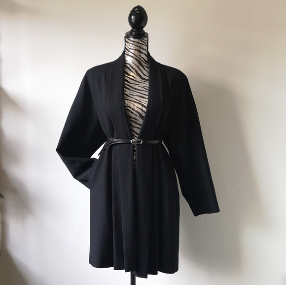 Vintage wool Giovanni pleated kimono style blazer - Picture 9 of 9